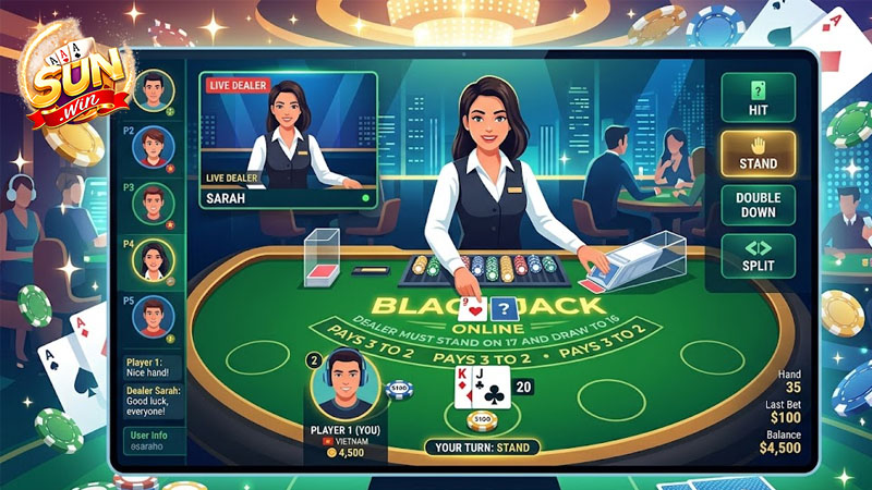 Blackjack Online mang đến trải nghiệm casino hiện đại