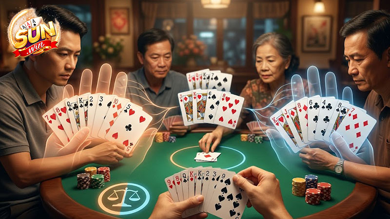 Việc giữ hay bỏ bài ở giai đoạn đầu sẽ ảnh hưởng rất lớn đến kết quả cuối cùng trong cách chơi phỏm